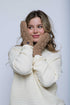 Marshmallow-Cabled Lined Mitts